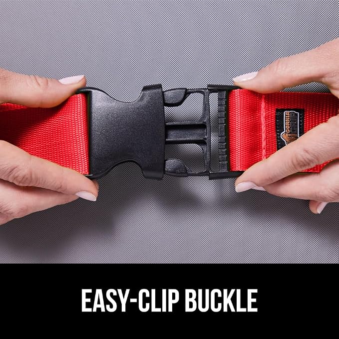 GORILLA GRIP Heavy Duty 4 Pack Adjustable Luggage Straps - Image 7