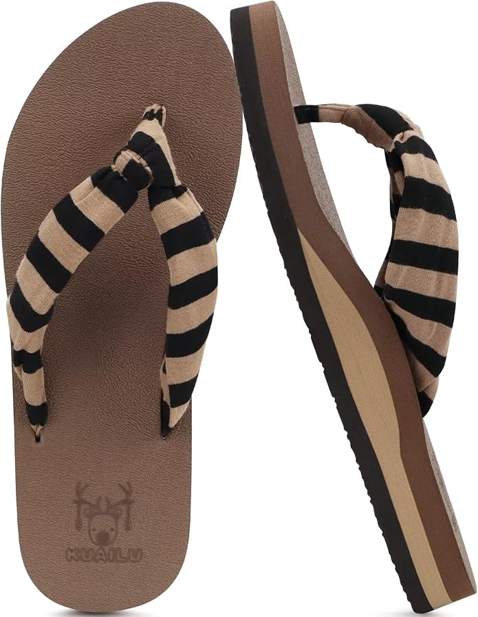 KuaiLu Flip Flops for Women by KuaiLu