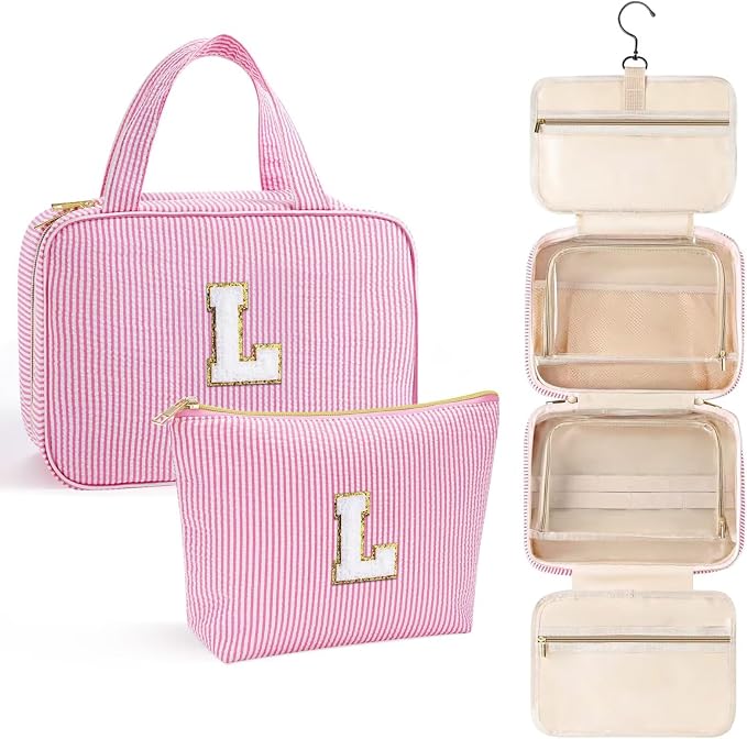 YOOLIFE Kids Toiletry Bag Initial Makeup Bag by YOOLIFE
