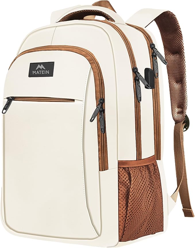 MATEIN 15.6inch Travel Laptop Backpack, Cute Anti Theft Slim Sturdy Laptops by MATEIN