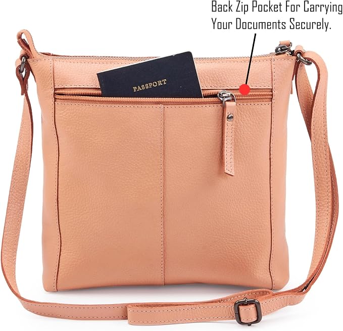 Small Soft Genuine Leather Crossbody Purse Women’s Sling Crossover Shoulder - Image 4