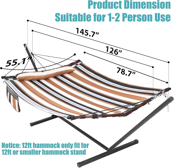 TegerDeger 12FT 2 Person Hammock - Image 6