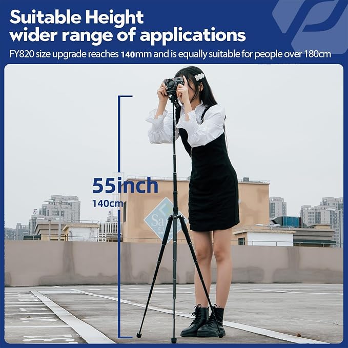 Fotopro Mini Tripod with Ball Head, Phone Mount Detachable Selfie Stick - Image 5