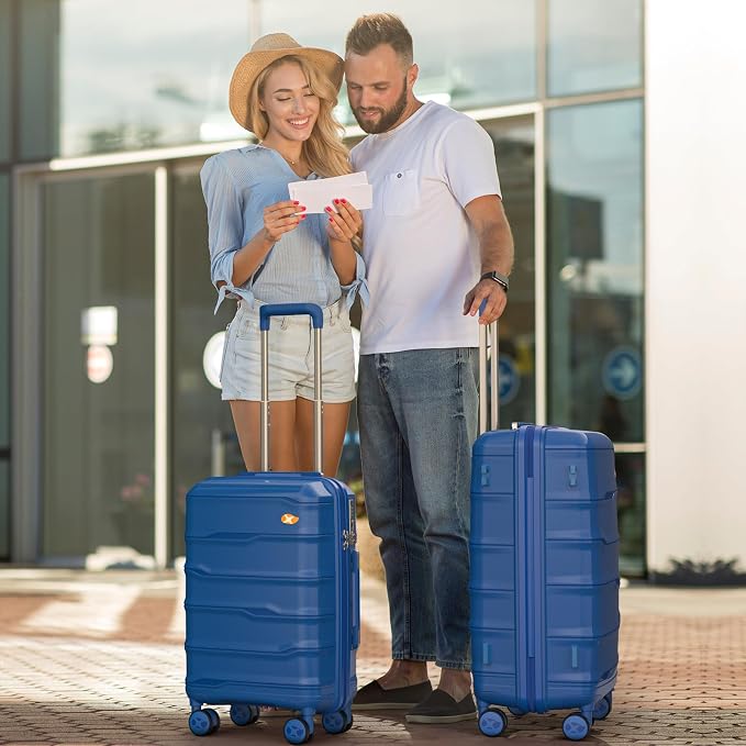 24 Inch Luggage with Spinner Wheels, Hard Shell Suitcase, Lightweight PP - Image 9