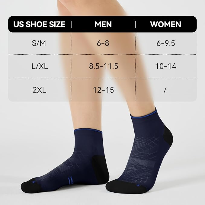 CS CELERSPORT 2/5 Pairs Ankle Compression Socks - Image 2