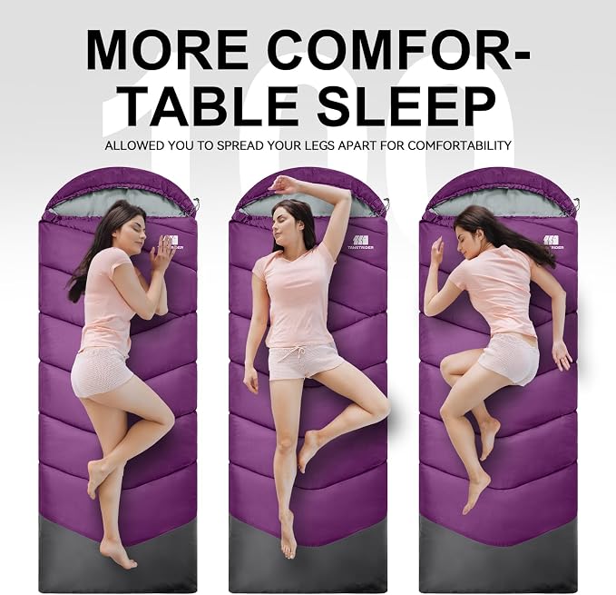 Sleeping Bags for Adults Cold Weather, Waterproof, Lightweight Sleeping Bag for - Image 6