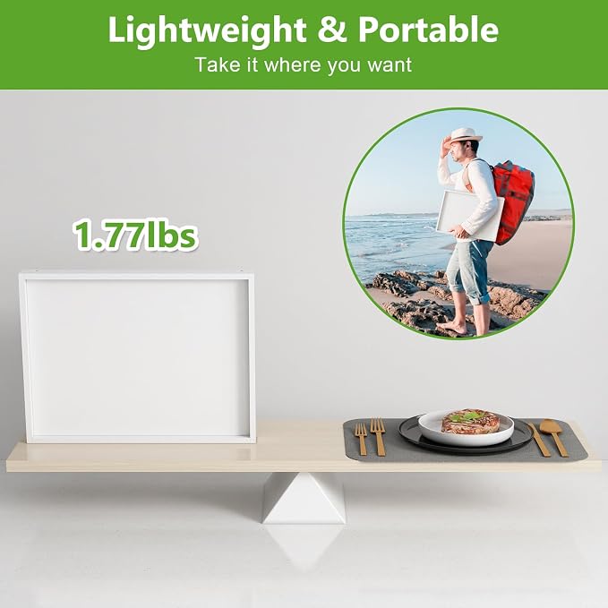Bed Tray Table with Folding Legs, Bamboo Breakfast in Bed - Image 4