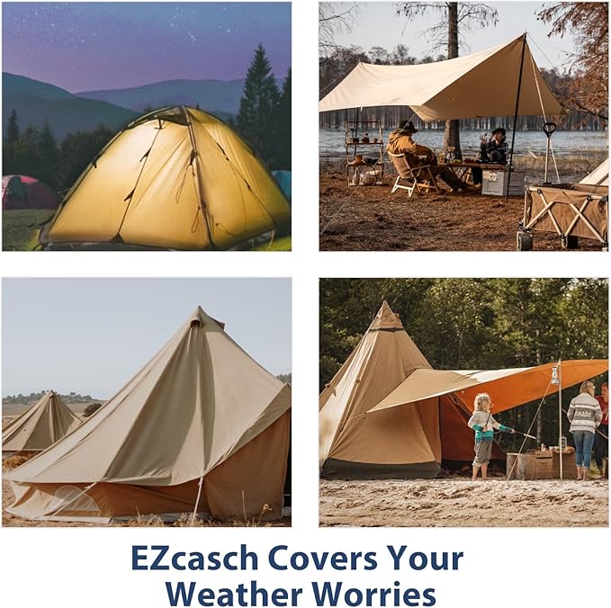 12’x20’ Canvas Tarps Heavy Duty Waterproof Tarpaulins - Image 6
