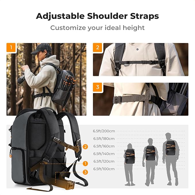 K&F Concept Camera Backpack Shoulder Bag - Image 4