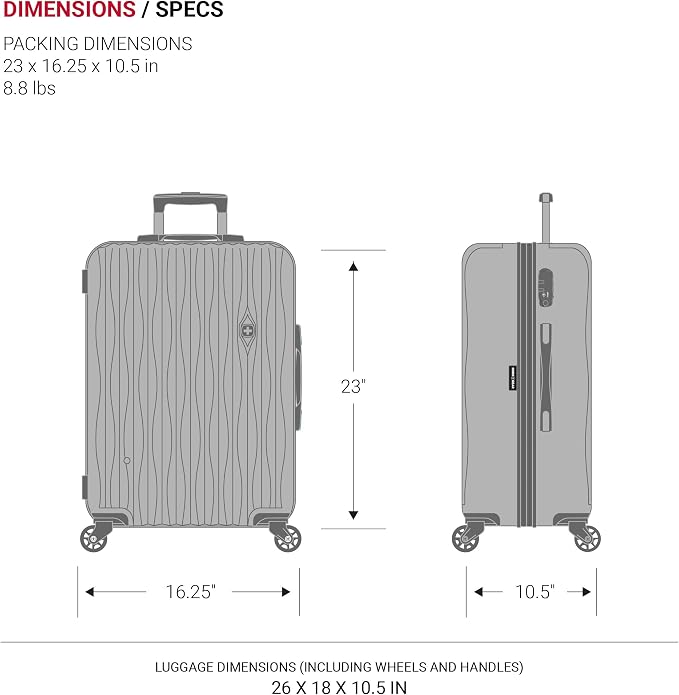 SwissGear 7272 Energie Expandable Hardside Luggage - Image 9