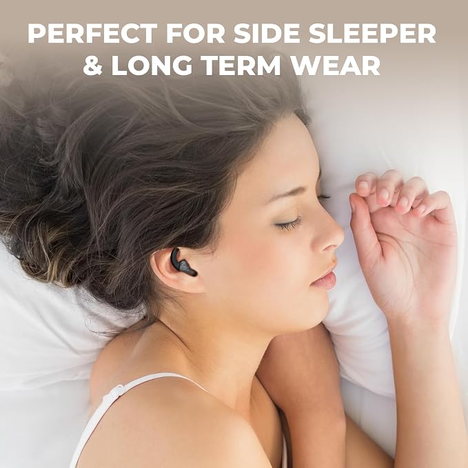 Ear Plugs for Sleeping: Reusable Earplugs for Sleep, Snoring Blocking, 2 Pairs - Image 3