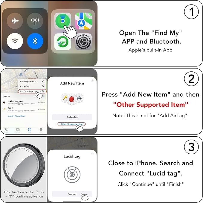 2025 New Air Tracker Tag-1 Pack, Replaceable Battery, Key Finder and Item - Image 9