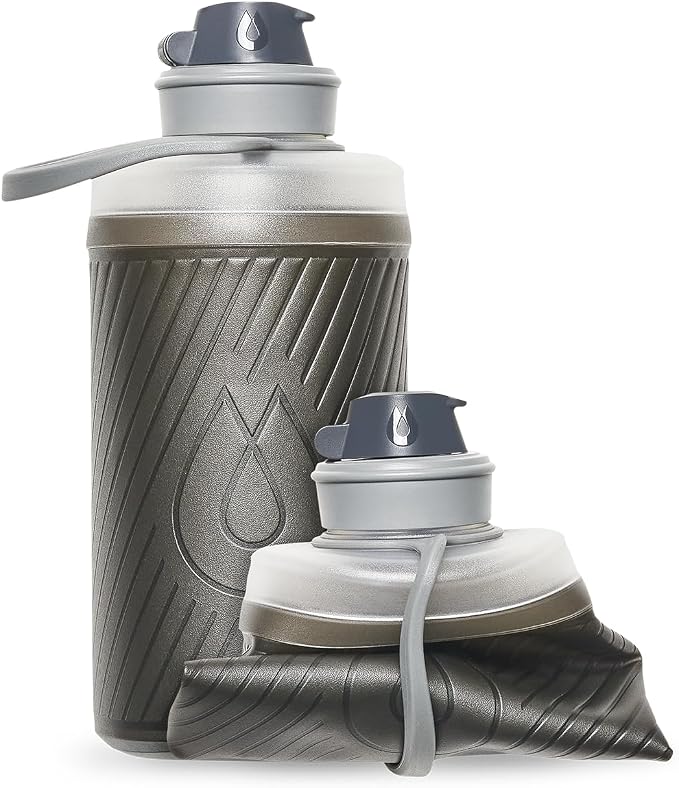 HydraPak Flux - Collapsible Backpacking Water Bottle - BPA Free, Ultra Light by Hydrapak