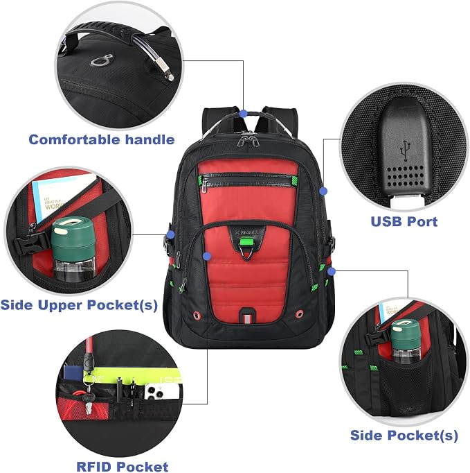 Z-MGKISS 52L Extra Large Laptop Backpack, Travel Computer Bag - Image 7