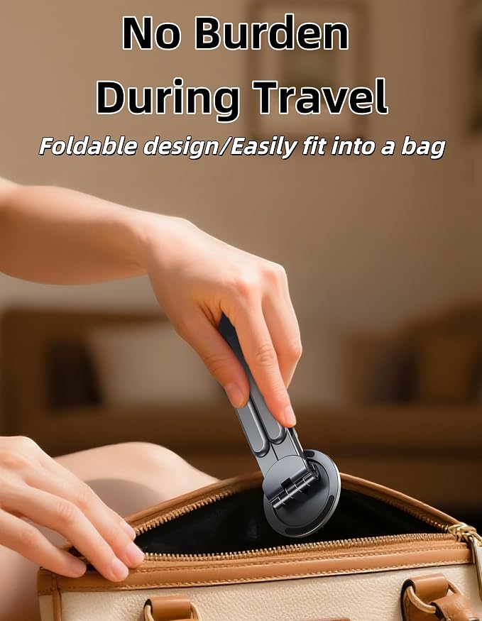 3-in-1 Folding Aluminum Alloy Laptop Stand, Height Adjustable Ergonomic - Image 7