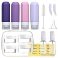 16 Pack Travel Bottles Set for Toiletries, Leakproof Travel Containers for by Mrsdry
