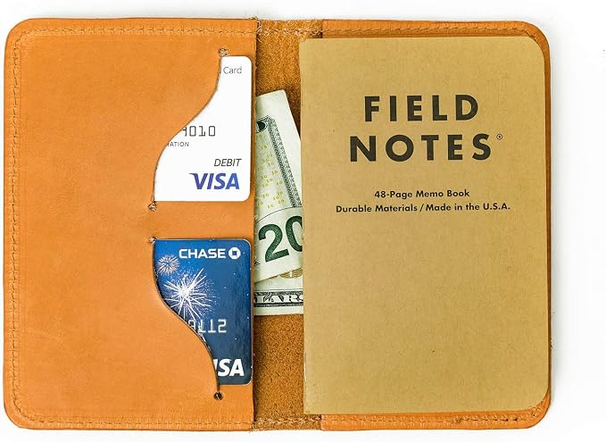 Leather Passport Cover, Field Notes Cover Wallet, Travel Passport Cover - Image 4