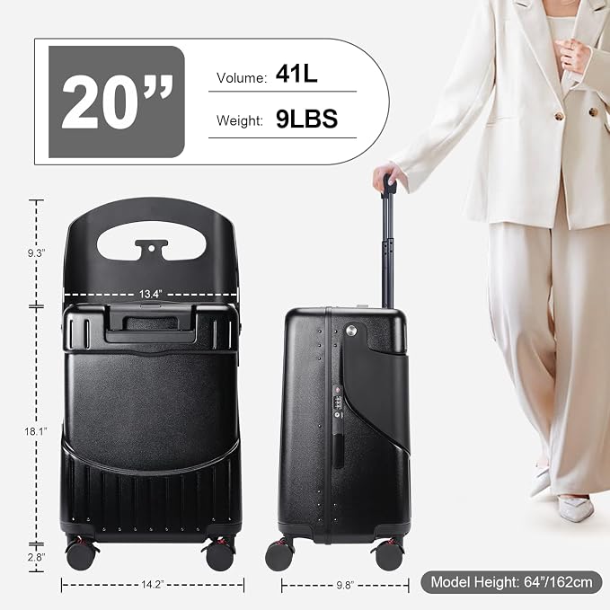 MRPLUM Ride On Luggage with Seat - Image 2