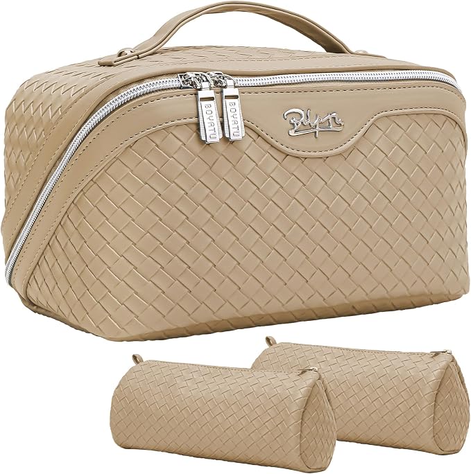 BOYATU Travel Makeup Bags for Women: Large Cosmetic Bag by BOYATU