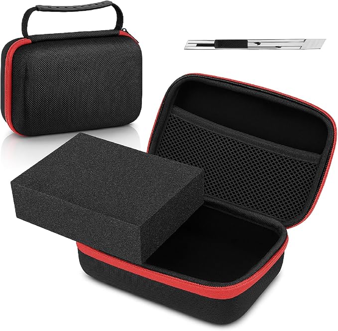 EVA Hard Case with Customizable Foam Protective EVA Carrying Case Shockproof by Relaxweex