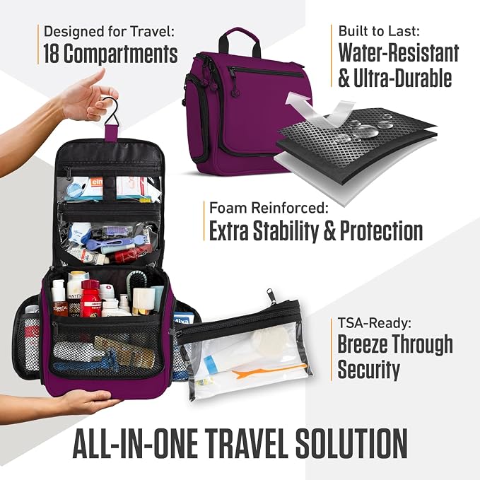 VENTURE 4TH Hanging Travel Toiletry Bag - Image 5