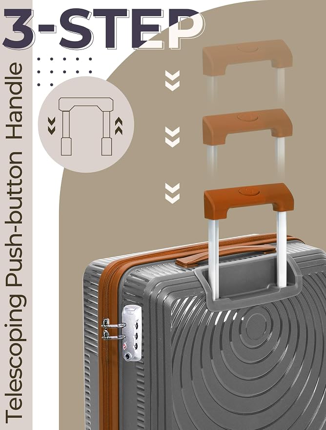 Luggage Sets 5 Piece, Suitcases - Image 3