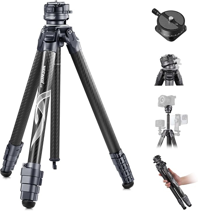 NEEWER LITETRIP LT32 62" Travel Tripod Carbon Fiber by Neewer