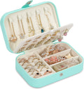 Travel Jewelry Box, PU leather Small Jewelry Organizer by XZUZ
