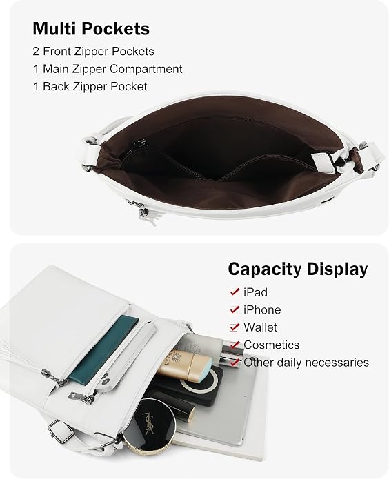 MASINTOR Crossbody Purses for Women, Adjustable Strap Shoulder Bag - Image 3