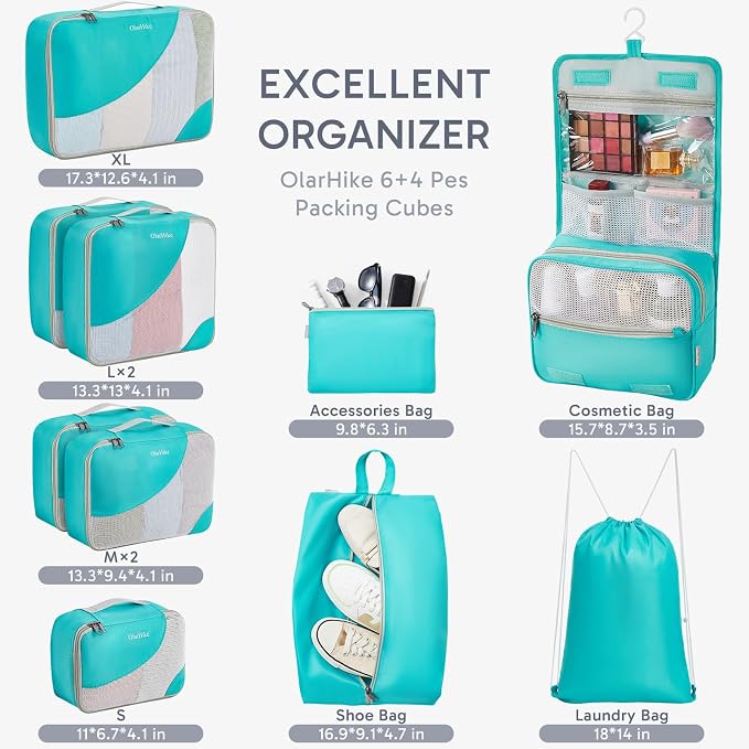 ALL INCLUDED 10 Set Durable Packing Cubes - Image 2
