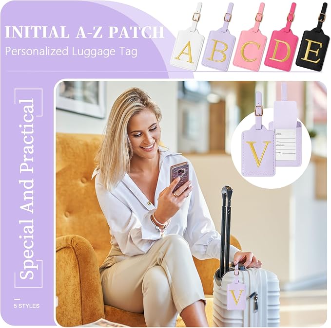 Personalized Initial Luggage Tags - Image 5