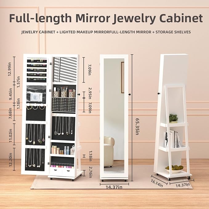 RQZ 360° Rotating Jewelry Organizer - Image 7