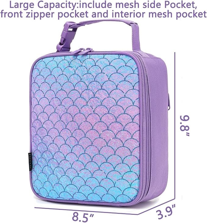 FlowFly Kids Lunch box Insulated Soft Bag Mini Cooler Back to School Thermal - Image 3