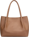 KKXIU Tote Bag for Women Vegan Leather Shoulder Purse Large Capacity Travel Bag by KKXIU