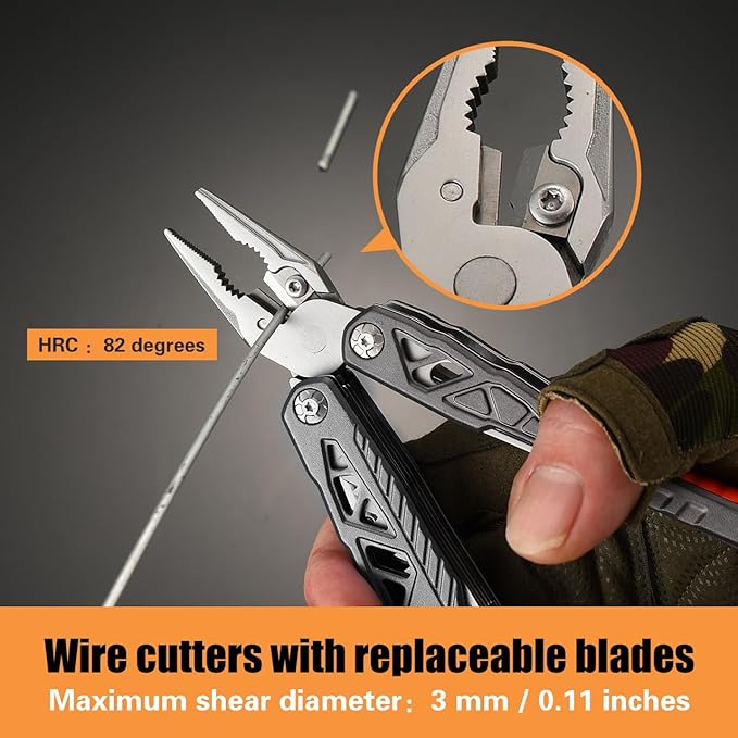 18 in 1 Multitool, Professional Stainless Steel Multitool Pliers - Image 4
