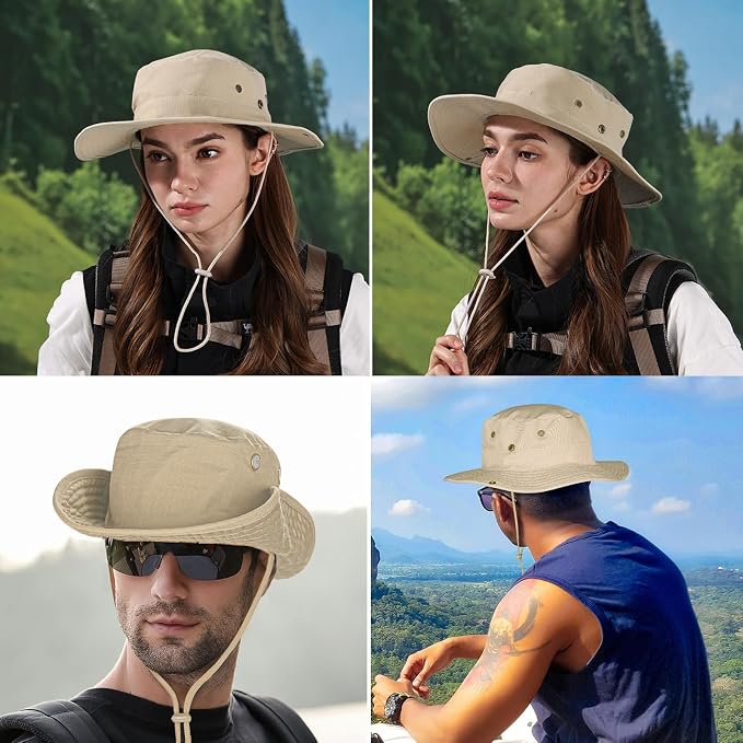 Sun Hats for Men Women Boonie Hat Foldable Fishing Hat UPF 50+ Bucket Hat for - Image 6