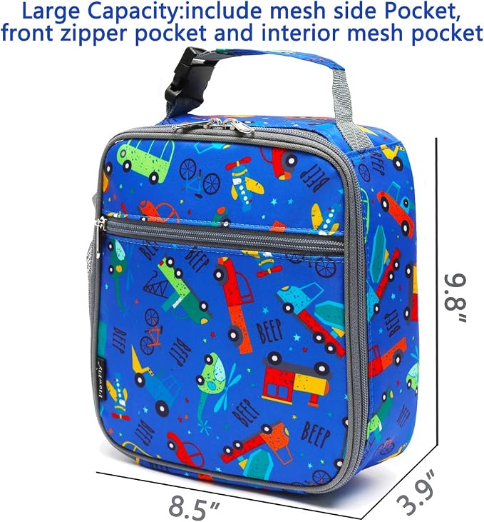 FlowFly Kids Lunch box Insulated Soft Bag Mini Cooler Back to School Thermal - Image 3
