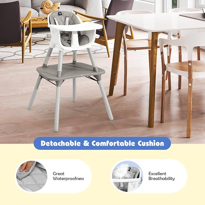 HONEY JOY 5-in-1 High Chair, Convertible Highchair - Image 6