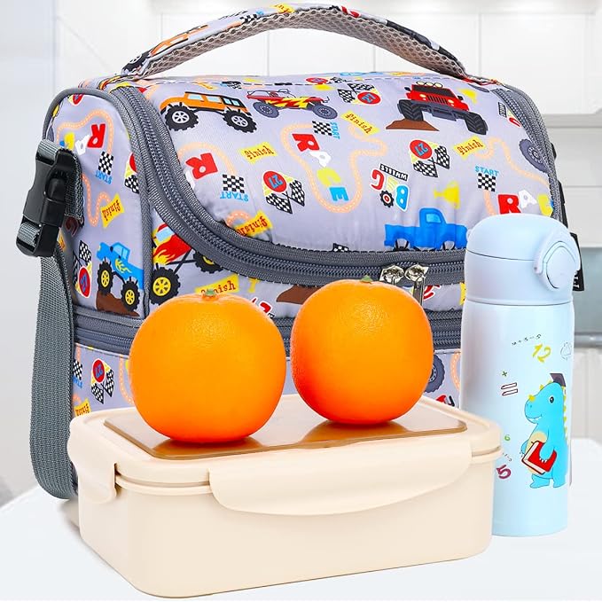 FlowFly Double Decker Cooler Insulated Lunch Bag Large Tote - Image 8