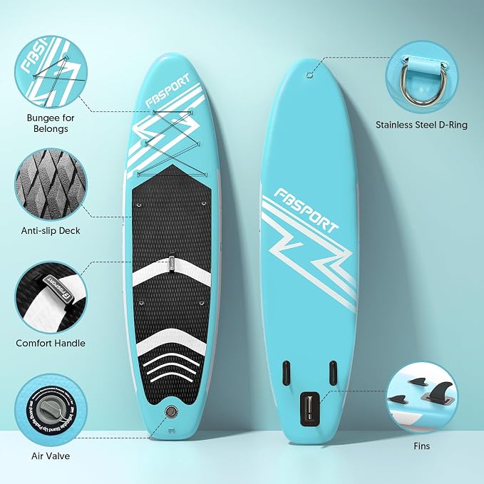 FBSPORT 11' Premium Stand Up Paddle Board, Yoga Board - Image 3