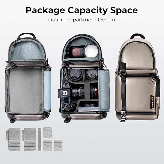 K&F CONCEPT Camera Sling Bag Crossbody Bag Camera Shoulder Backpack - Image 3