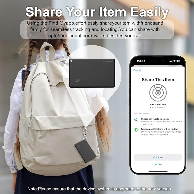 Wallet Tracker Card for Find My, Slim Wallet Finder, Smart Bluetooth Tracker Tag - Image 6