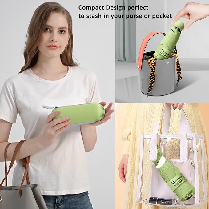 BAODINI Travel Mini Umbrella for Purse - Image 4