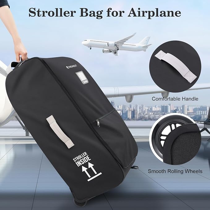 Stroller Bag for Airplane, Stroller Travel Bag Compatible - Image 8