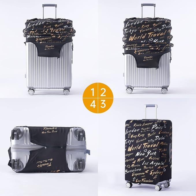 Travelkin Luggage Covers For Suitcase Tsa Approved, Suitcase Cover Protector - Image 7