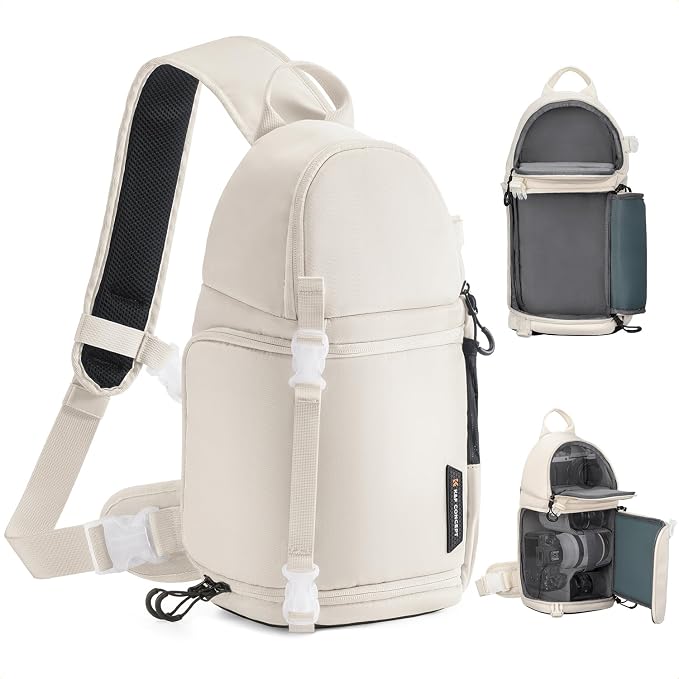 K&F CONCEPT Camera Sling Bag Crossbody Bag Camera Shoulder Backpack by KFCONCEPT