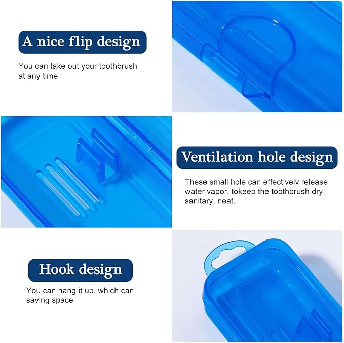Toothbrush Travel Case 2 Pack, 7.87 x 1.85 x 1.18” - Image 3