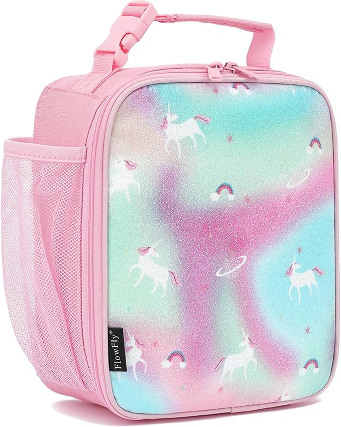 FlowFly Kids Lunch box Insulated Soft Bag Mini Cooler Back to School Thermal by FlowFly