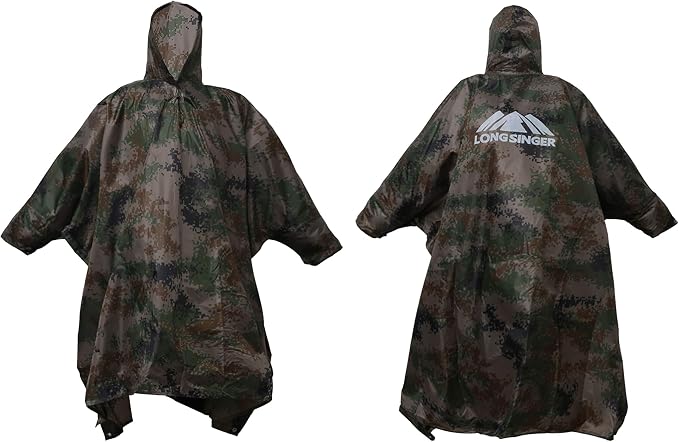 longsinger Rain Poncho for Adult, Waterproof Rain Poncho - Image 8