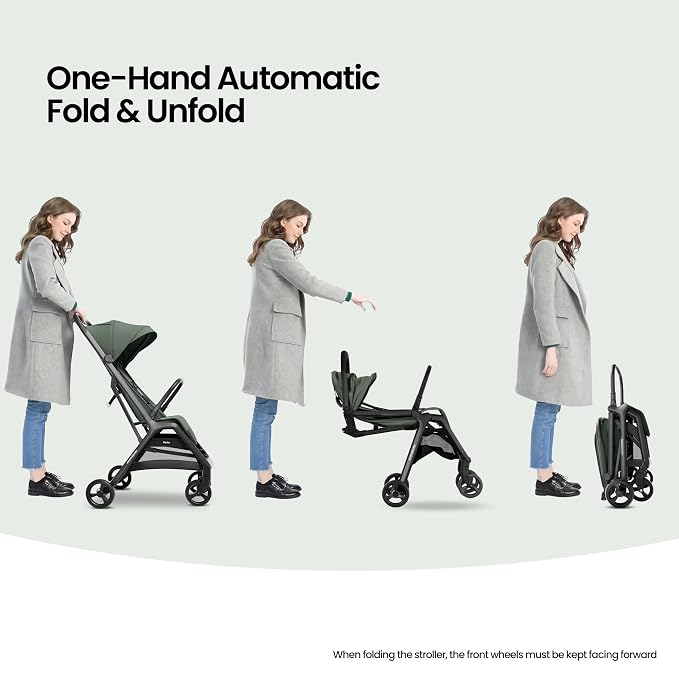 MAMA & BABY Packa Compact Travel Stroller – Lightweight, One-Hand Auto Folding - Image 2